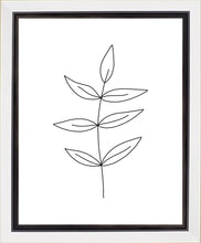 Load image into Gallery viewer, Minimalist Leaves White Gallery Wrap
