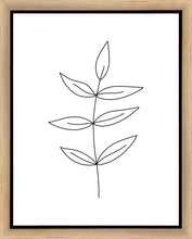 Load image into Gallery viewer, Minimalist Leaves White Gallery Wrap
