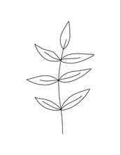 Load image into Gallery viewer, Minimalist Leaves White
