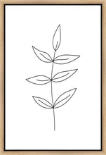Load image into Gallery viewer, Minimalist Leaves White Gallery Wrap
