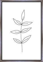Load image into Gallery viewer, Minimalist Leaves White Gallery Wrap
