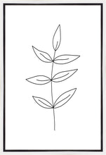 Load image into Gallery viewer, Minimalist Leaves White Gallery Wrap
