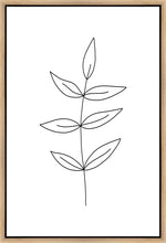 Load image into Gallery viewer, Minimalist Leaves White Gallery Wrap
