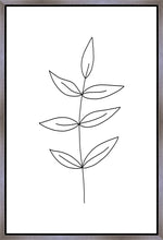 Load image into Gallery viewer, Minimalist Leaves White Gallery Wrap
