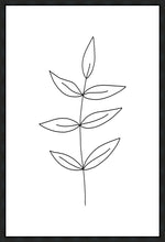 Load image into Gallery viewer, Minimalist Leaves White Gallery Wrap
