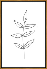 Load image into Gallery viewer, Minimalist Leaves White Gallery Wrap
