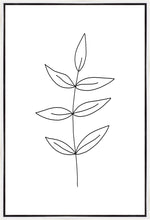 Load image into Gallery viewer, Minimalist Leaves White Gallery Wrap
