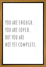Load image into Gallery viewer, You Are Enough Gallery Wrap

