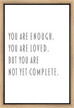 Load image into Gallery viewer, You Are Enough Gallery Wrap
