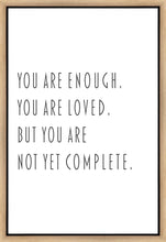 Load image into Gallery viewer, You Are Enough Gallery Wrap
