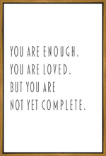 Load image into Gallery viewer, You Are Enough Gallery Wrap
