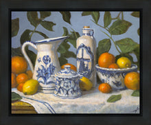 Load image into Gallery viewer, Delft and Citrus Still Life
