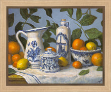 Load image into Gallery viewer, Delft and Citrus Still Life
