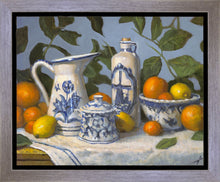 Load image into Gallery viewer, Delft and Citrus Still Life
