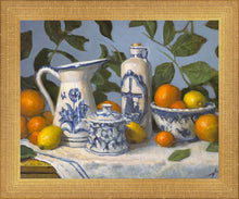 Load image into Gallery viewer, Delft and Citrus Still Life

