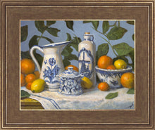 Load image into Gallery viewer, Delft and Citrus Still Life

