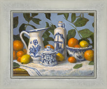 Load image into Gallery viewer, Delft and Citrus Still Life
