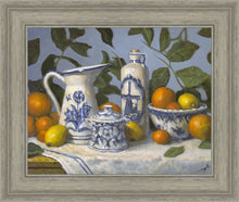Load image into Gallery viewer, Delft and Citrus Still Life
