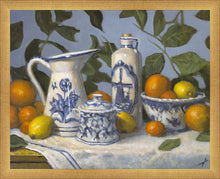 Load image into Gallery viewer, Delft and Citrus Still Life
