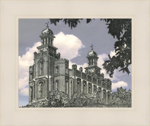 Load image into Gallery viewer, Logan Utah Temple - Grey Sky
