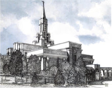 Load image into Gallery viewer, Bountiful Utah Temple - Blue Sky
