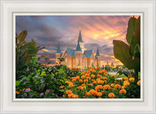 Load image into Gallery viewer, Provo City Center Temple Orange Flowers
