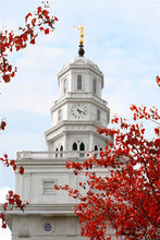 Load image into Gallery viewer, Nauvoo Red Leaves Over Spire

