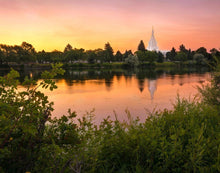 Load image into Gallery viewer, Idaho Falls Temple - Reflective Sunrise
