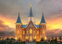 Load image into Gallery viewer, Provo City Center Temple Burning Sky
