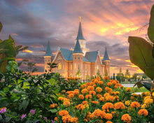 Load image into Gallery viewer, Provo City Center Temple Orange Flowers
