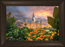 Load image into Gallery viewer, Provo City Center Temple Orange Flowers
