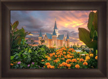 Load image into Gallery viewer, Provo City Center Temple Orange Flowers
