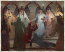 Load image into Gallery viewer, And at Midnight There was a Cry Large Wall Art
