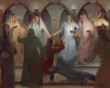 Load image into Gallery viewer, And at Midnight There was a Cry Large Wall Art

