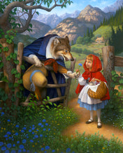 Load image into Gallery viewer, Little Red Riding Hood Meets the Wolf
