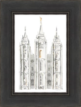 Load image into Gallery viewer, Salt Lake City Temple Watercolor in Gray
