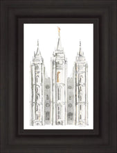 Load image into Gallery viewer, Salt Lake City Temple Watercolor in Gray
