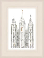 Load image into Gallery viewer, Salt Lake City Temple Watercolor in Gray
