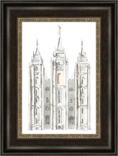 Load image into Gallery viewer, Salt Lake City Temple Watercolor in Gray
