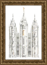 Load image into Gallery viewer, Salt Lake City Temple Watercolor in Gray
