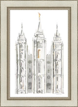 Load image into Gallery viewer, Salt Lake City Temple Watercolor in Gray
