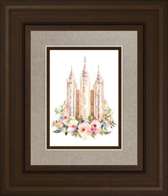 Load image into Gallery viewer, Salt Lake City Temple Floral Watercolor
