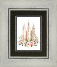 Load image into Gallery viewer, Salt Lake City Temple Floral Watercolor
