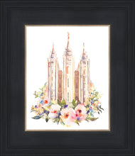 Load image into Gallery viewer, Salt Lake City Temple Floral Watercolor
