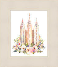 Load image into Gallery viewer, Salt Lake City Temple Floral Watercolor
