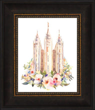 Load image into Gallery viewer, Salt Lake City Temple Floral Watercolor
