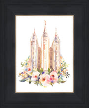 Load image into Gallery viewer, Salt Lake City Temple Floral Watercolor
