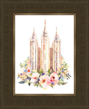 Load image into Gallery viewer, Salt Lake City Temple Floral Watercolor
