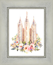 Load image into Gallery viewer, Salt Lake City Temple Floral Watercolor
