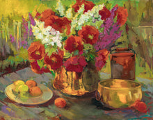 Load image into Gallery viewer, Copper, Brass, and Poppies
